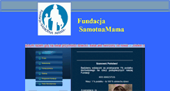 Desktop Screenshot of fundacjasamotnamama.org