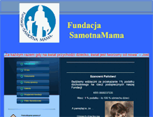 Tablet Screenshot of fundacjasamotnamama.org